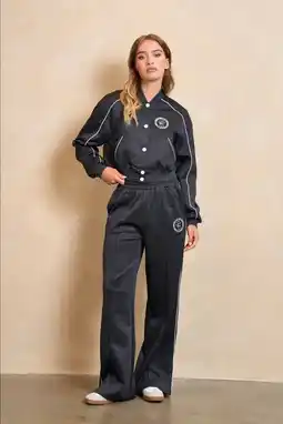Wehkamp Lofty Manner wide leg highwaist broek grijs aanbieding