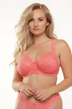 Wehkamp LingaDore niet-voorgevormde beugelbh Daily Full Coverage Lace koraalrood aanbieding