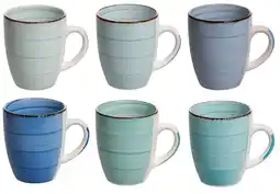 Wehkamp Cookinglife Mokken Delice Blauw 350 ml - 6 stuks aanbieding