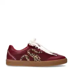 Wehkamp Sacha leren sneakers bordeaux aanbieding