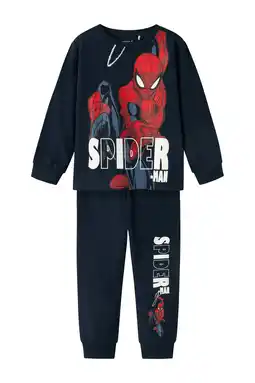 Wehkamp NAME IT MINI pyjama NMMALFRED Spiderman donkerblauw/rood aanbieding