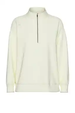 Wehkamp PIECES sweater PCCHILLI met rits zachtgeel aanbieding