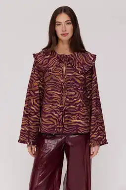 Wehkamp HARPER & YVE jasje bruin met backprint aanbieding