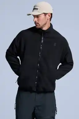 Wehkamp Poederbaas fleece jack Four Seasons zwart aanbieding