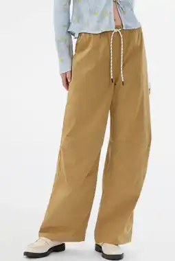 Wehkamp Modström wide leg regularwaist broek camel aanbieding