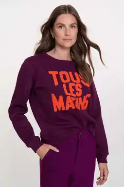 Wehkamp Geisha sweater donkerpaars aanbieding
