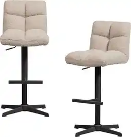 Wehkamp WOOOD barkruk (set van 2) Vinny aanbieding