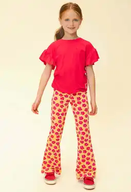 Wehkamp LOOXS little T-shirt met backprint rood aanbieding