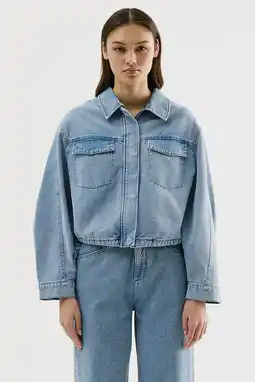 Wehkamp CKS denim spijkerjas medium blue denim aanbieding