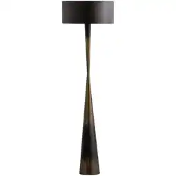 Wehkamp WOOOD vloerlamp Blackout Too - Zwart (151xø45 cm) aanbieding