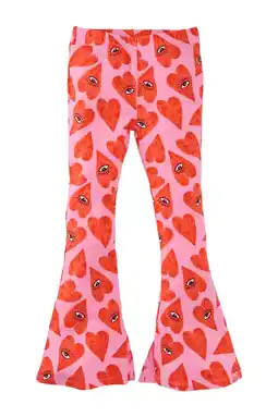 Wehkamp Z8 kids flared broek Sille roze/rood aanbieding
