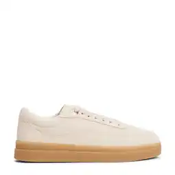 Wehkamp Tommy Hilfiger suède sneakers beige aanbieding