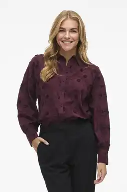 Wehkamp VILA blouse donkerrood aanbieding
