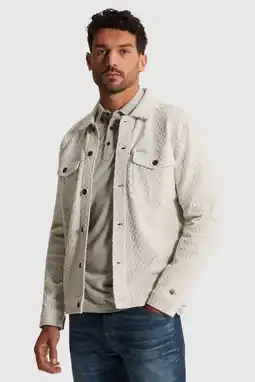 Wehkamp Cast Iron overshirt ecru aanbieding
