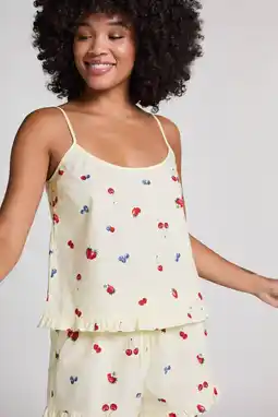 Wehkamp Hunkemöller pyjamatop lichtgeel aanbieding