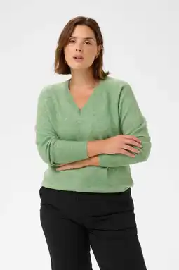 Wehkamp Kaffe Curve pullover met wol aanbieding