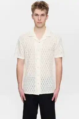Wehkamp Anerkjendt regular casual overhemd ecru aanbieding