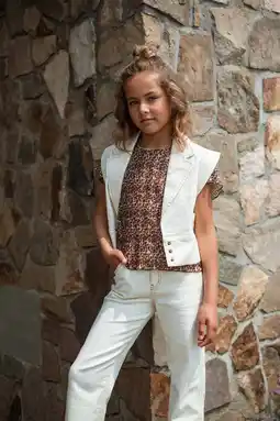 Wehkamp Like Flo blousetop bruin aanbieding