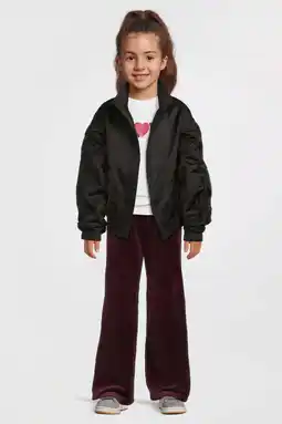 Wehkamp Anytime fluwelen wide leg broek bordeauxrood aanbieding