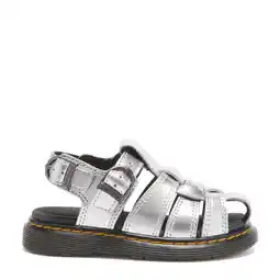 Wehkamp Dr. Martens Caarys T leren sandalen Silver Metallic Patent Lamper aanbieding