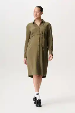 Wehkamp Noppies maternity zwangerschaps blousejurk olijfgroen aanbieding