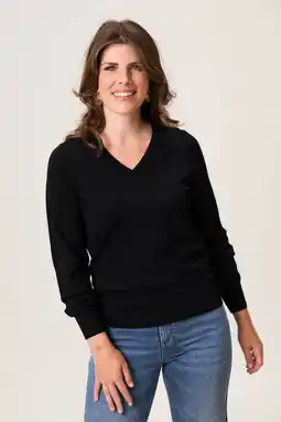 Wehkamp Miss Etam gebreide trui zwart aanbieding