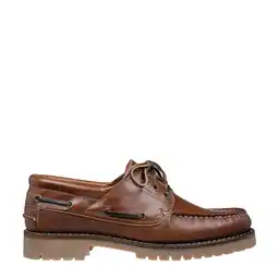 Wehkamp Van Lier leren bootschoenen bruin cognac aanbieding
