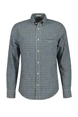 Wehkamp GANT regular casual overhemd groen aanbieding