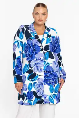 Wehkamp YOEK regular blazer blazer blauw aanbieding