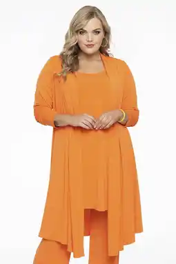 Wehkamp YOEK vest van travelstof DOLCE oranje aanbieding