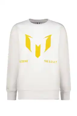 Wehkamp Messi sweater wit aanbieding