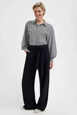Wehkamp Lady Day gestreepte blouse donkerblauw aanbieding
