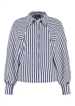 Wehkamp Lady Day gestreepte blouse donkerblauw aanbieding