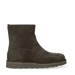 Wehkamp Shabbies Amsterdam Palissa Mia Zip gevoerde suède enkelboots donkerbruin aanbieding