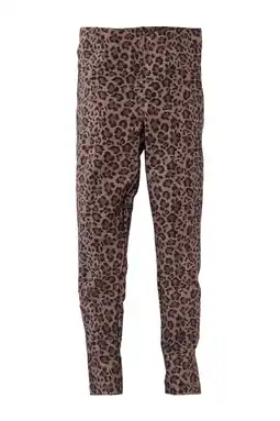 Wehkamp Z8 kids legging Sayna met panterprint bruin aanbieding