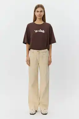 Wehkamp Sofie Schnoor TULLINGESW TROUSERS wide leg jeans zand aanbieding