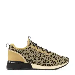 Wehkamp Graceland sneakers met panterprint beige/zwart aanbieding