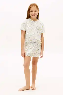 Wehkamp Tommy Hilfiger shortama ecru aanbieding