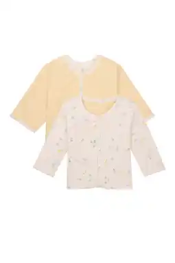 Wehkamp Noppies baby reversible vest beige/geel aanbieding