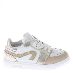 Wehkamp Pinocchio leren sneakers wit/goud aanbieding