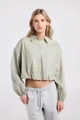 Wehkamp America Today gestreepte blouse lichtgeel aanbieding