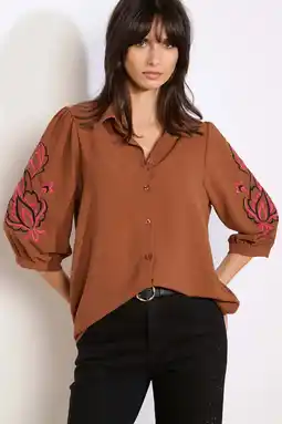 Wehkamp LOLALIZA blouse bruin aanbieding