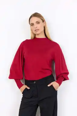 Wehkamp Soyaconcept pullover gebreid rood aanbieding