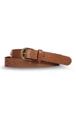 Wehkamp Expresso leren riem met studs cognac aanbieding