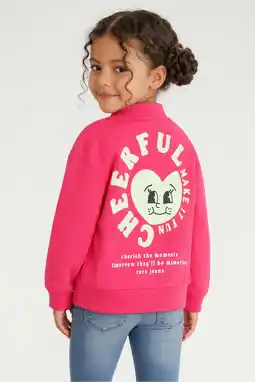 Wehkamp Little Cars sweatvest fuchsia aanbieding