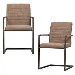 Wehkamp WOOOD eetkamerstoel Bas (set van 2) aanbieding