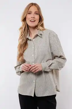 Wehkamp CS the Label blouse zwart met strass steentjes aanbieding