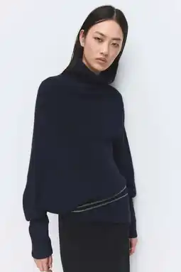 Wehkamp Mango pullover donkerblauw aanbieding