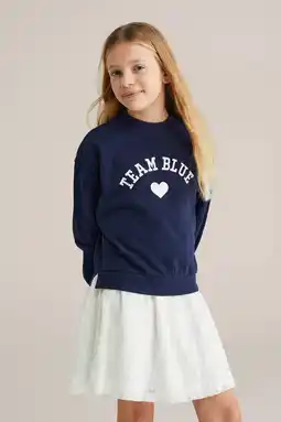 Wehkamp WE Fashion sweatjurk donkerblauw aanbieding
