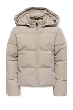 Wehkamp KIDS ONLY GIRL gewatteerde jas lichtbruin aanbieding